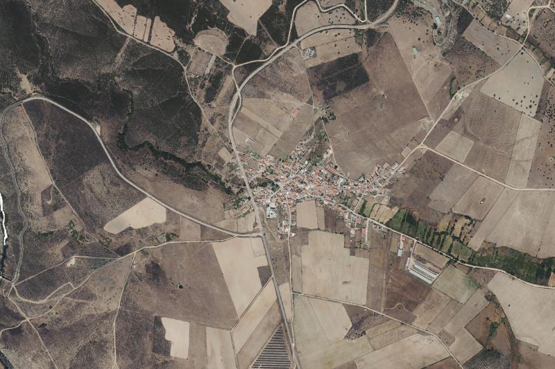 Ortofoto actual del núcleo de Castillejo de Martín Viejo