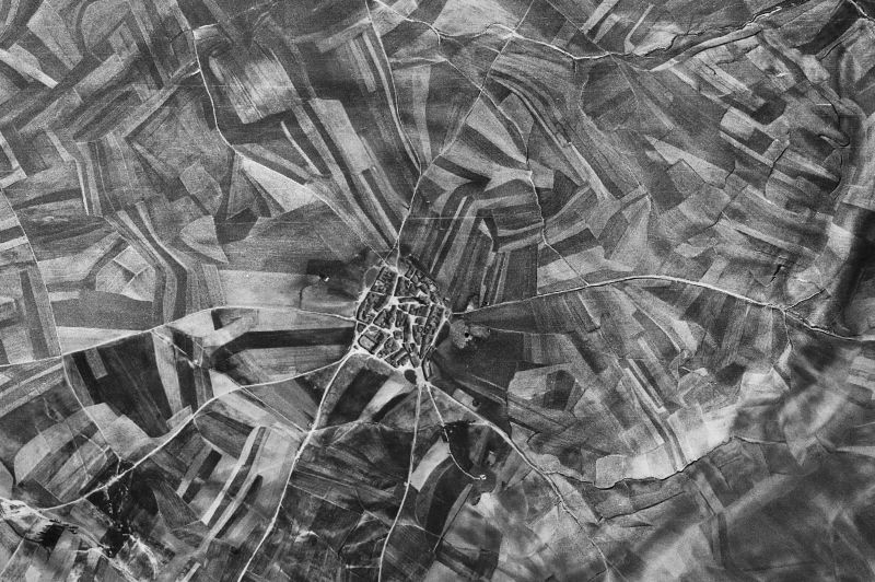 Ortofoto de 1956-1957 del núcleo de Cordovilla
