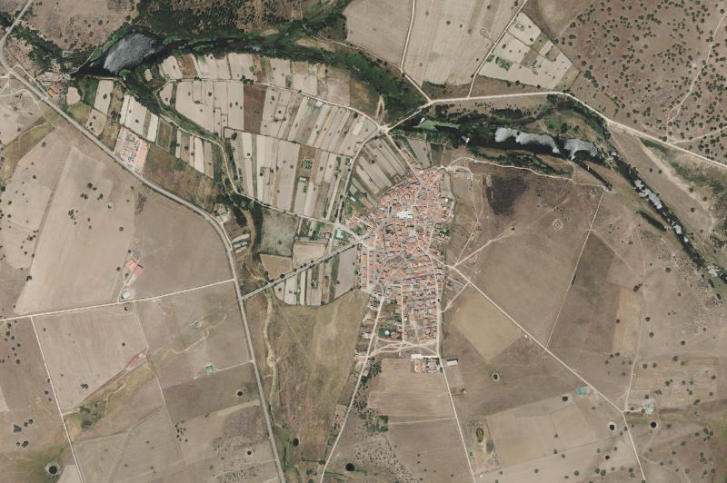 Ortofoto actual del núcleo de El Cubo de Don Sancho