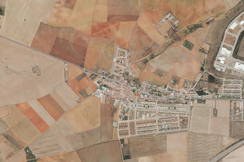 Ortofoto actual del núcleo de Doñinos de Salamanca