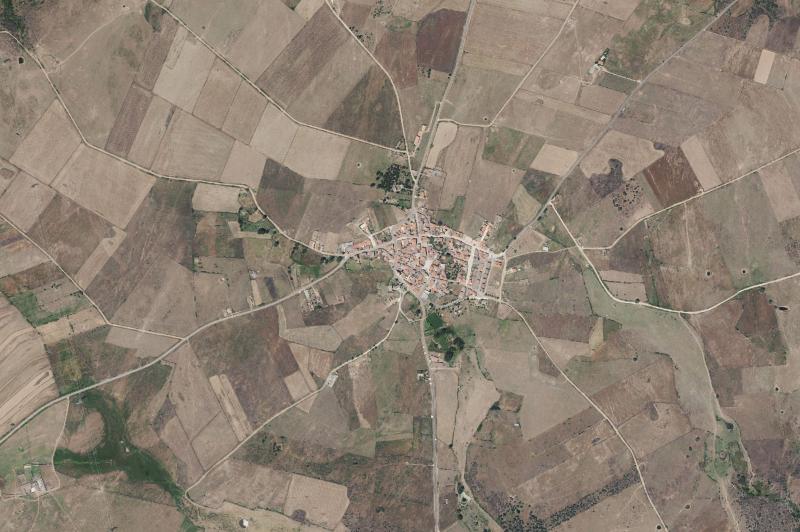 Ortofoto actual del núcleo de La Encina
