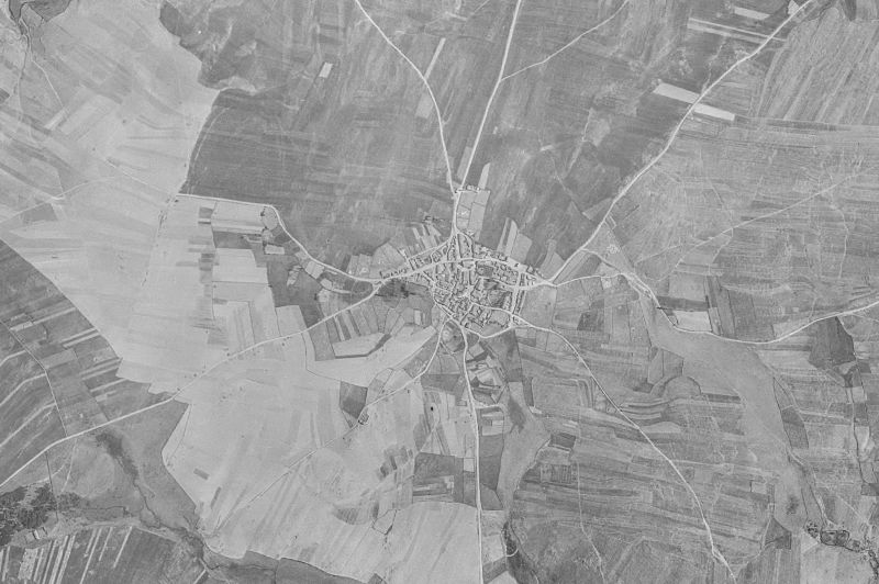 Ortofoto de 1956-1957 del núcleo de La Encina