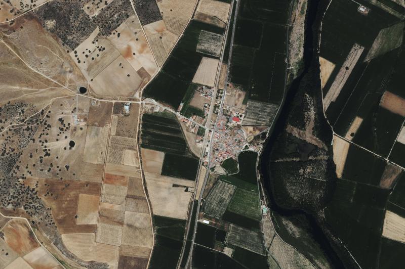 Ortofoto actual del núcleo de Encinas de Arriba