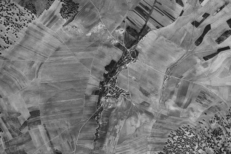 Ortofoto de 1956-1957 del núcleo de Florida de Liébana