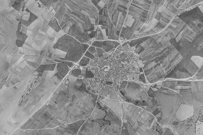 Ortofoto de 1956-1957 del núcleo de Fuenteguinaldo