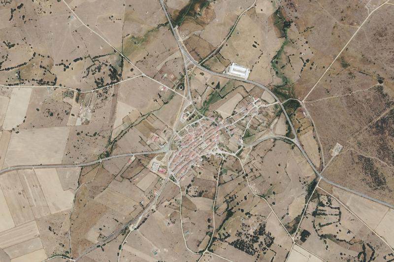 Ortofoto actual del núcleo de Fuenterroble de Salvatierra