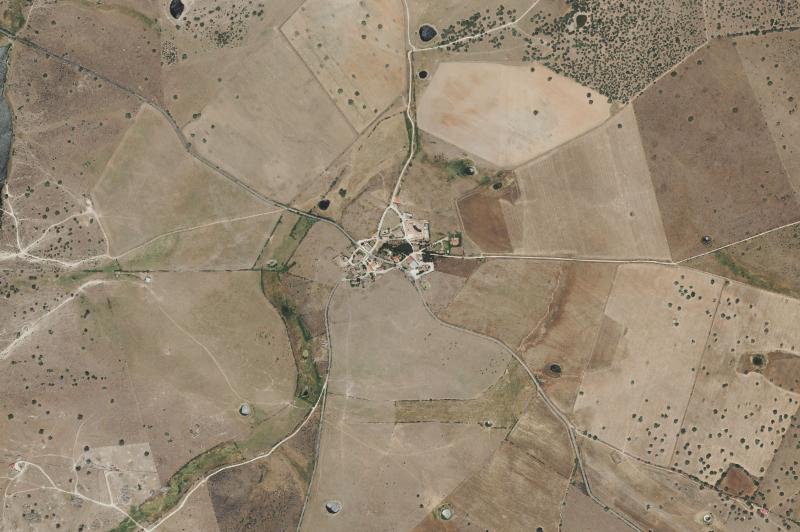 Ortofoto actual del núcleo de Garcirrey