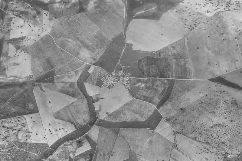Ortofoto de 1956-1957 del núcleo de Garcirrey