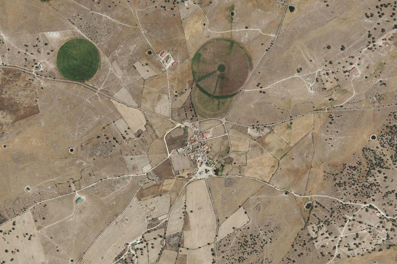 Ortofoto actual del núcleo de Gejuelo del Barro