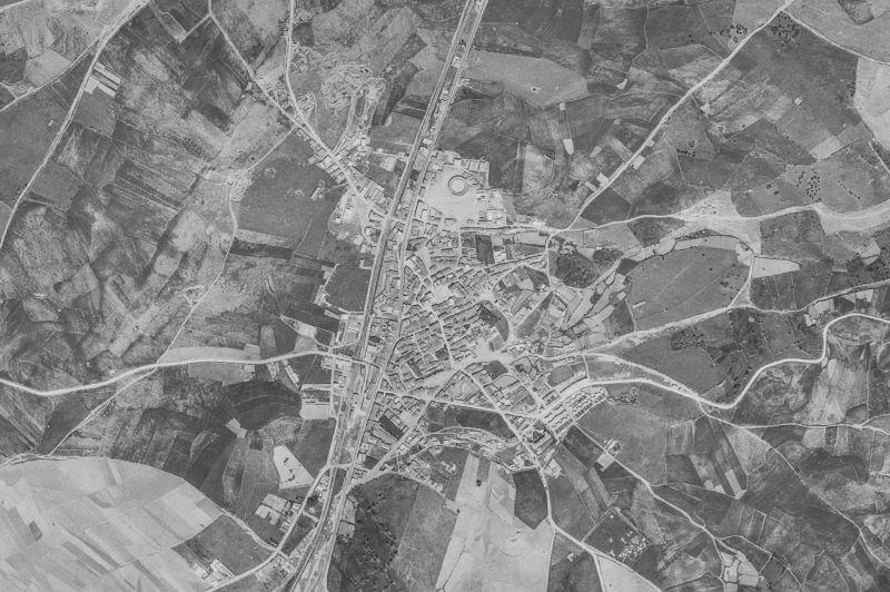 Ortofoto de 1956-1957 del núcleo de Guijuelo
