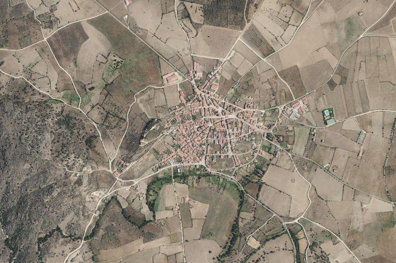 Ortofoto actual del núcleo de Hinojosa de Duero