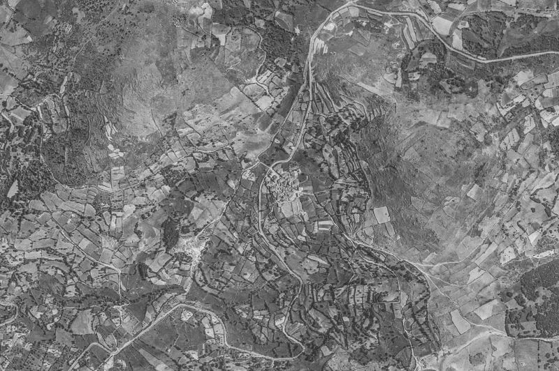 Ortofoto de 1956-1957 del núcleo de La Hoya