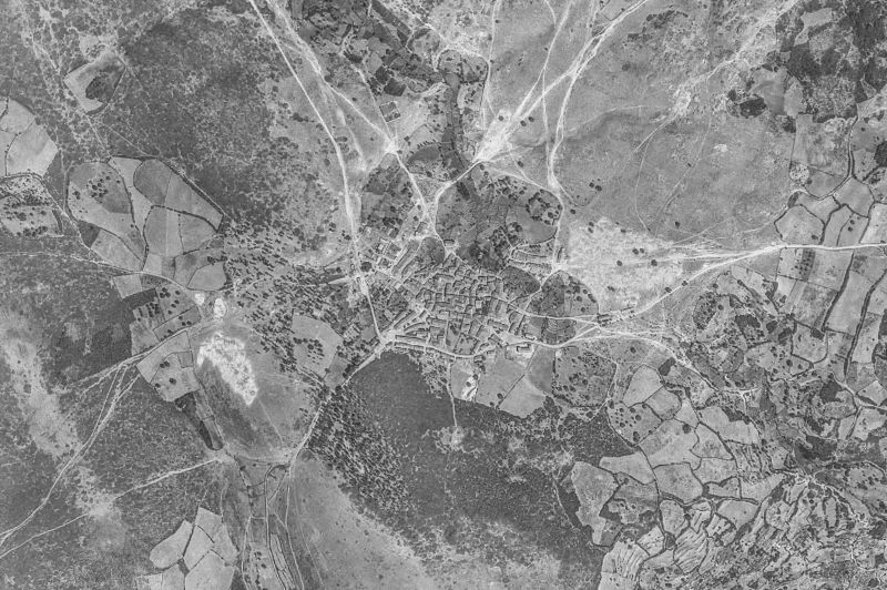 Ortofoto de 1956-1957 del núcleo de Lagunilla