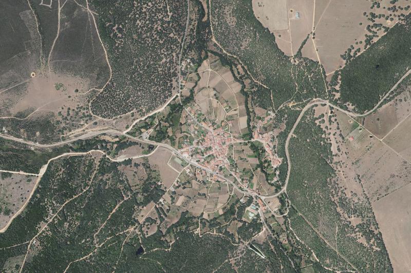 Ortofoto actual del núcleo de El Maíllo