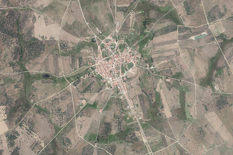 Ortofoto actual del núcleo de Martiago