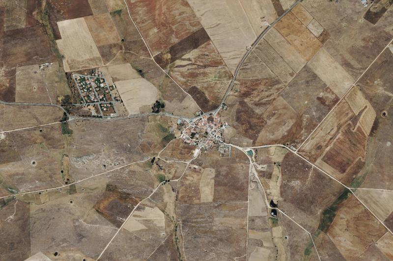 Ortofoto actual del núcleo de Martinamor