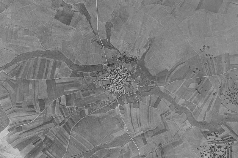 Ortofoto de 1956-1957 del núcleo de La Mata de Ledesma