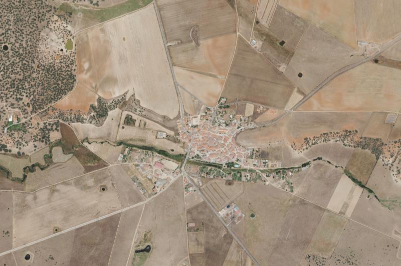 Ortofoto actual del núcleo de Matilla de los Caños del Río