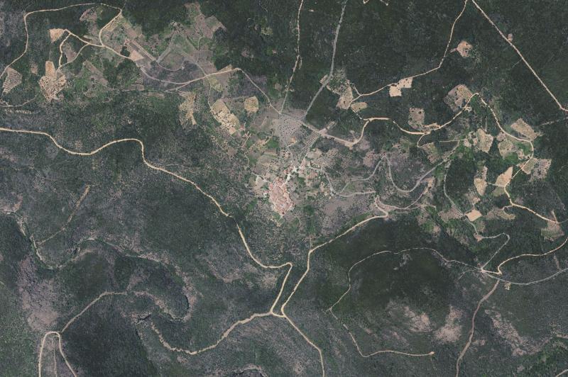 Ortofoto actual del núcleo de Molinillo