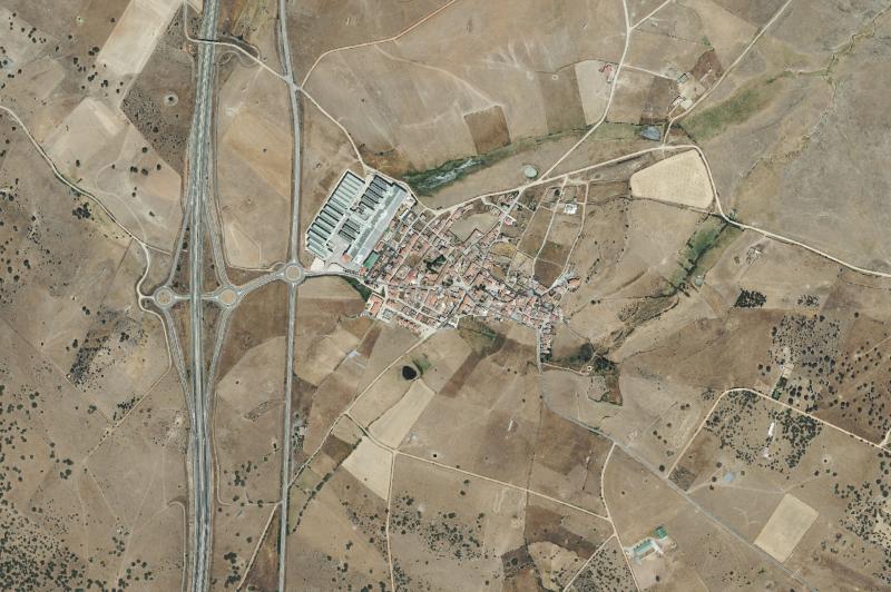 Ortofoto actual del núcleo de Montejo