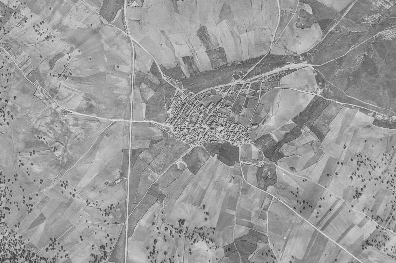 Ortofoto de 1956-1957 del núcleo de Montejo