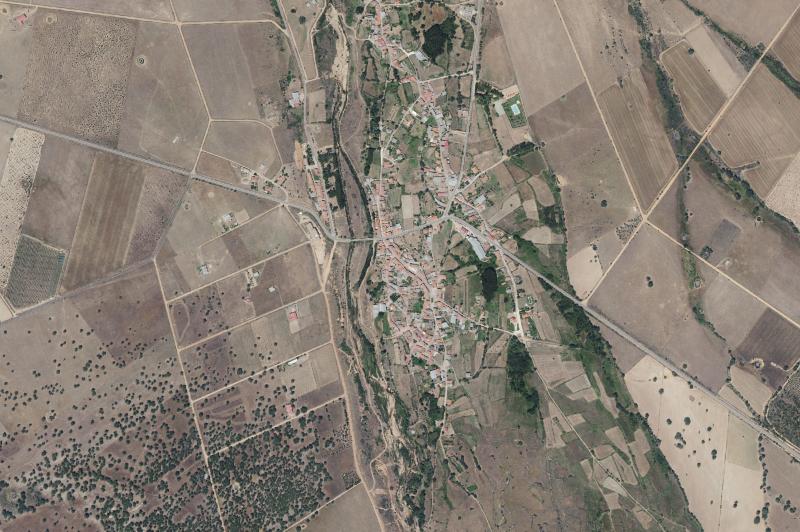 Ortofoto actual del núcleo de Morasverdes