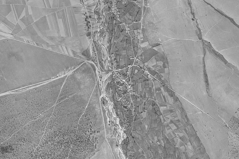 Ortofoto de 1956-1957 del núcleo de Morasverdes