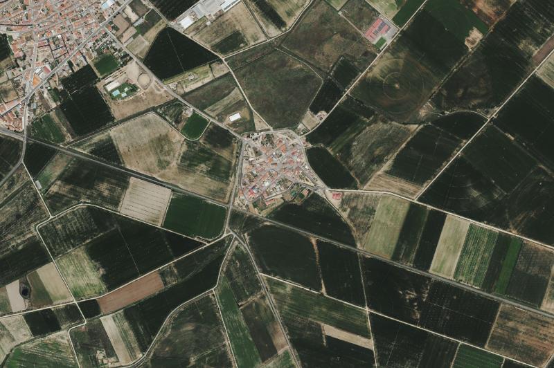 Ortofoto actual del núcleo de Moríñigo