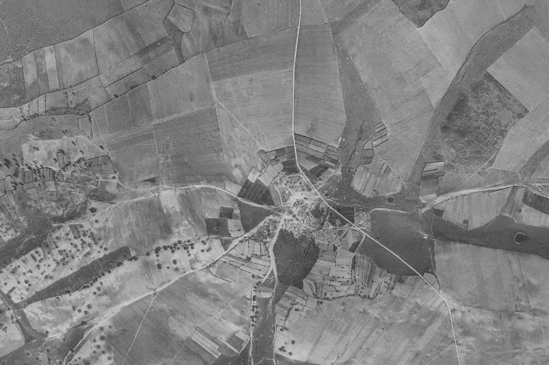 Ortofoto de 1956-1957 del núcleo de Moronta
