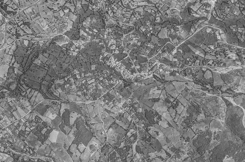 Ortofoto de 1956-1957 del núcleo de Navacarros