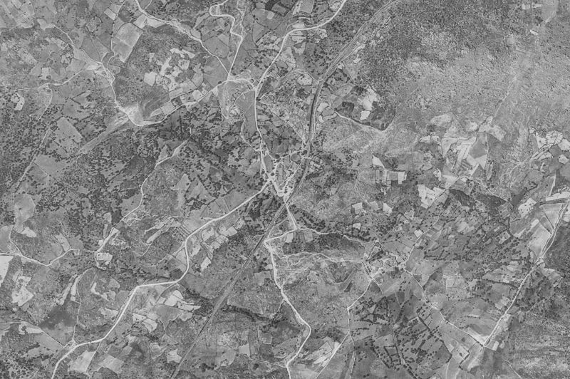 Ortofoto de 1956-1957 del núcleo de Navalmoral de Béjar