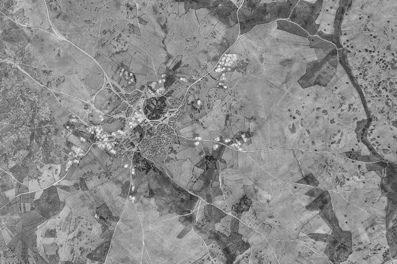 Ortofoto de 1956-1957 del núcleo de Navamorales