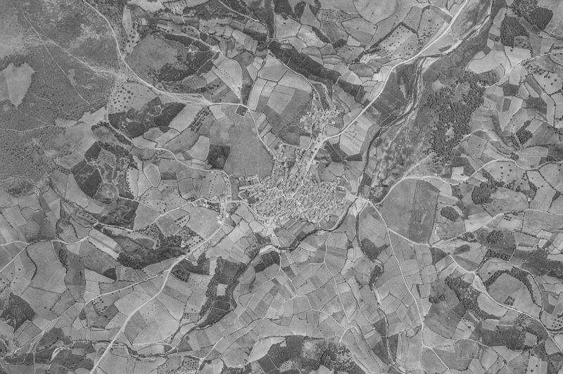 Ortofoto de 1956-1957 del núcleo de Navasfrías