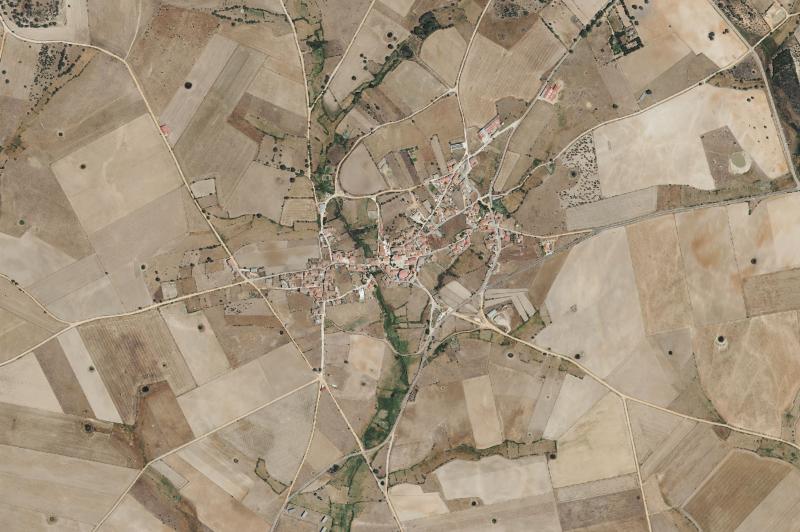 Ortofoto actual del núcleo de Palacios del Arzobispo
