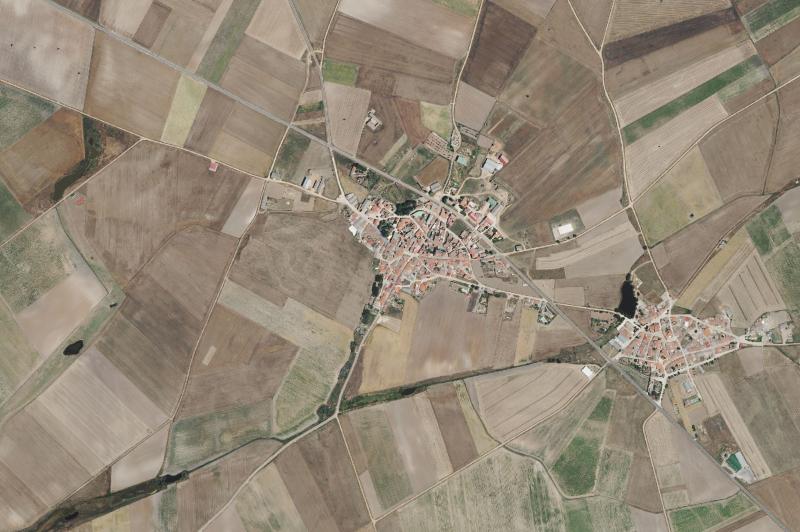 Ortofoto actual del núcleo de Palencia de Negrilla