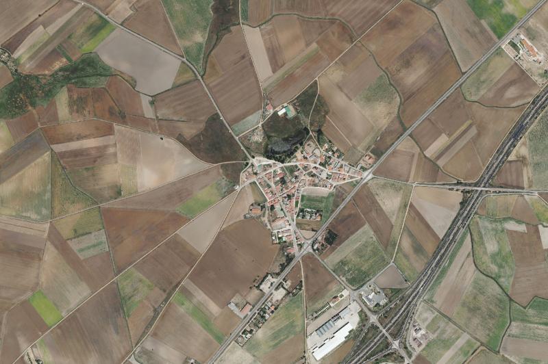 Ortofoto actual del núcleo de Pedrosillo el Ralo