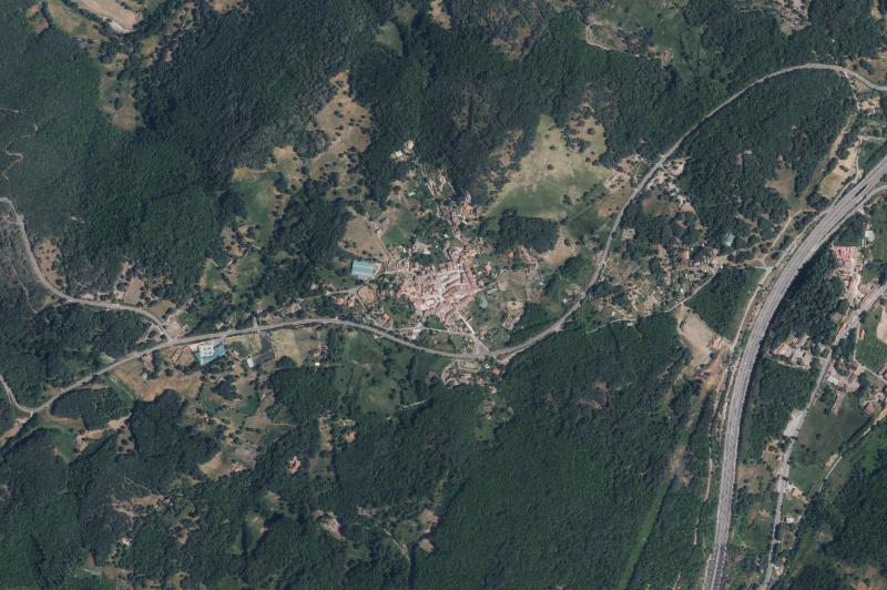 Ortofoto actual del núcleo de Peñacaballera