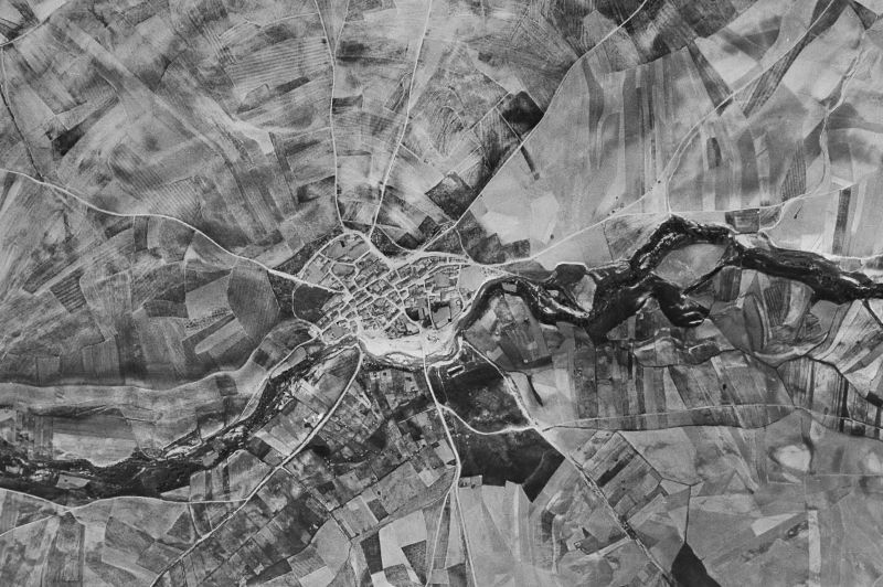 Ortofoto de 1956-1957 del núcleo de Peñarandilla