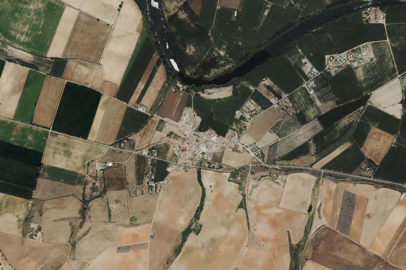 Ortofoto actual del núcleo de El Pino de Tormes