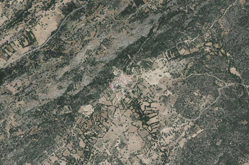Ortofoto actual del núcleo de Puebla de San Medel