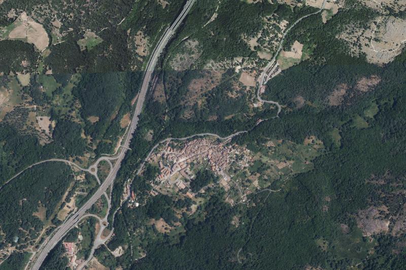 Ortofoto actual del núcleo de Puerto de Béjar
