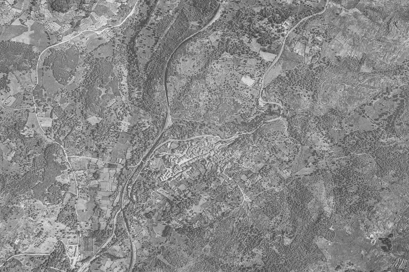 Ortofoto de 1956-1957 del núcleo de Puerto de Béjar