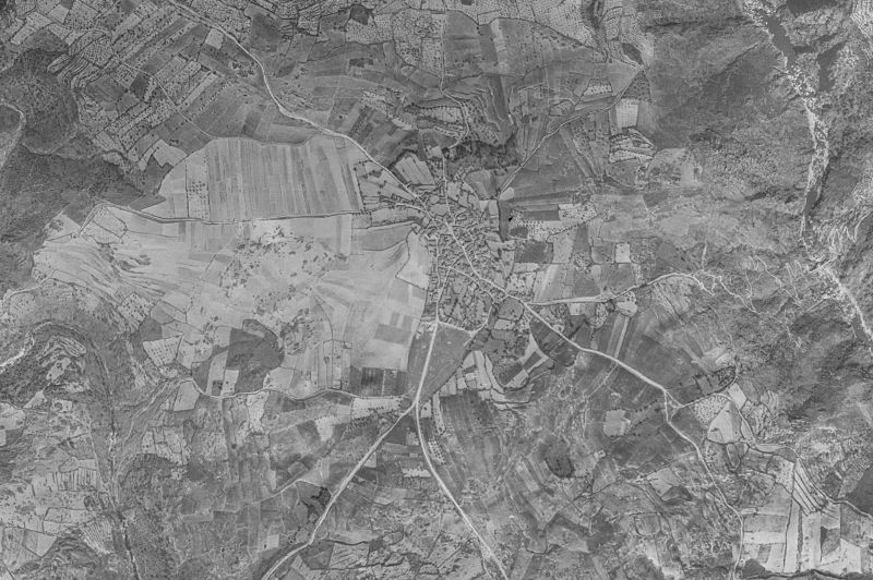 Ortofoto de 1956-1957 del núcleo de Puerto Seguro