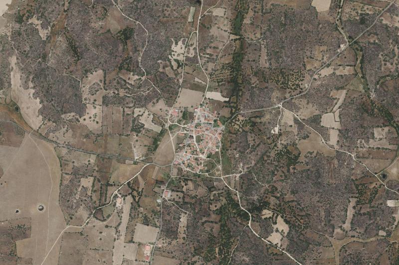 Ortofoto actual del núcleo de La Redonda
