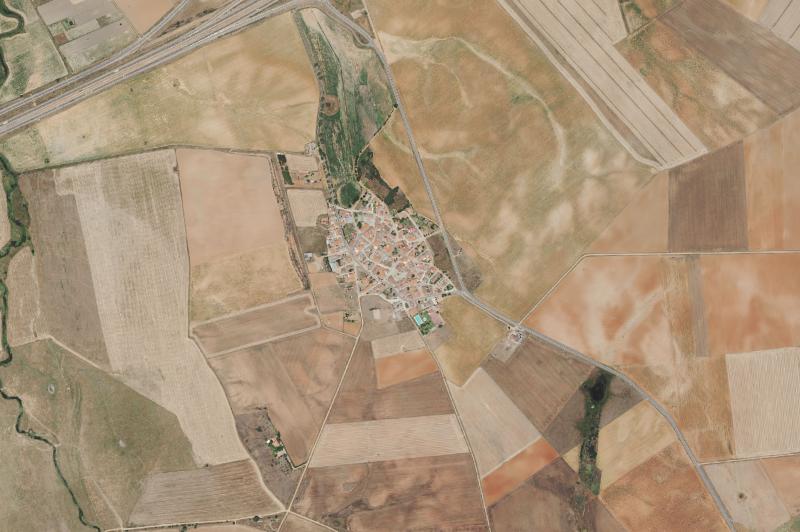 Ortofoto actual del núcleo de Robliza de Cojos