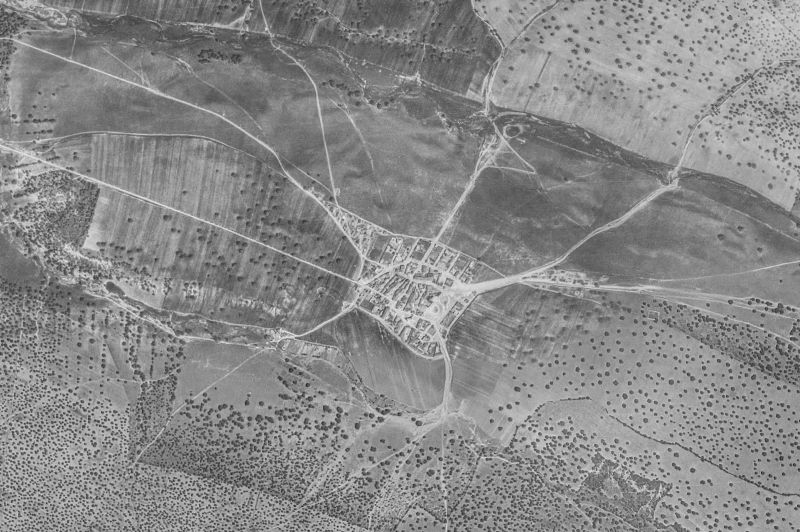Ortofoto de 1956-1957 del núcleo de La Sagrada