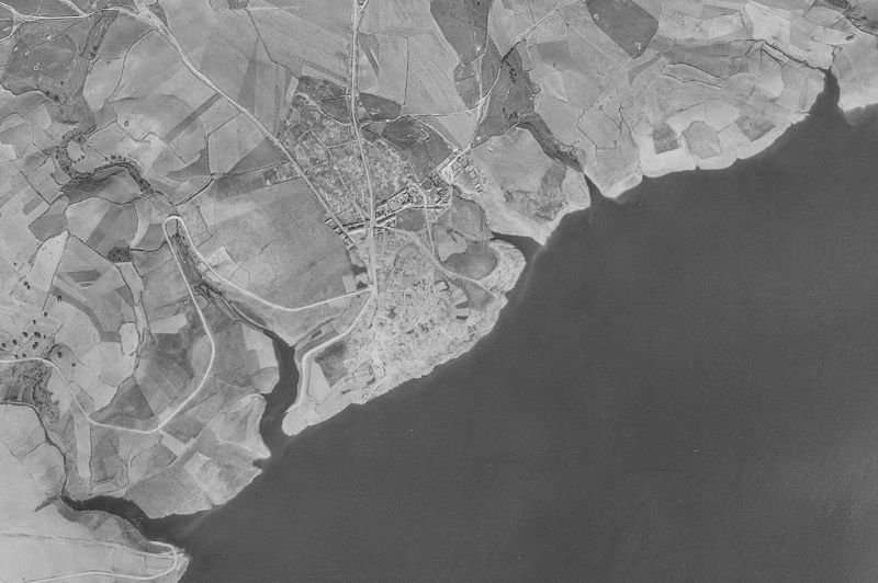 Ortofoto de 1956-1957 del núcleo de Salvatierra de Tormes
