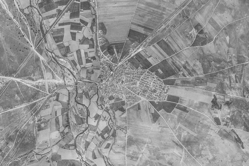 Ortofoto de 1956-1957 del núcleo de Sancti-Spíritus