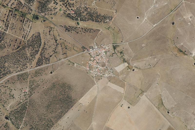 Ortofoto actual del núcleo de Sando