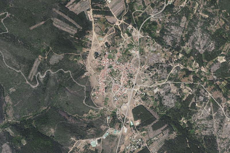 Ortofoto actual del núcleo de San Miguel de Valero